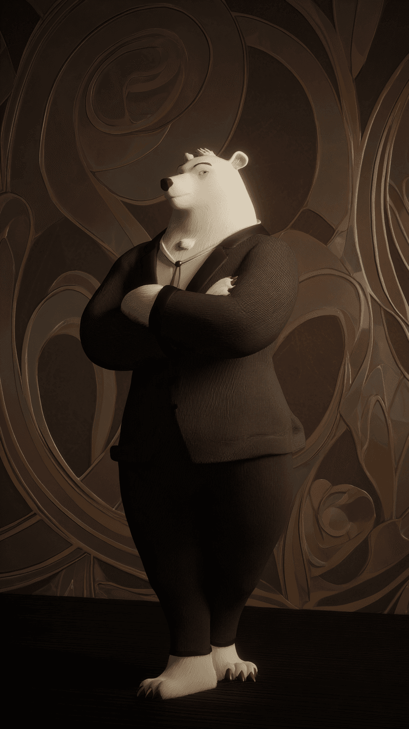 Elegant example — Elegant Bear in Art Nouveau (5/5)