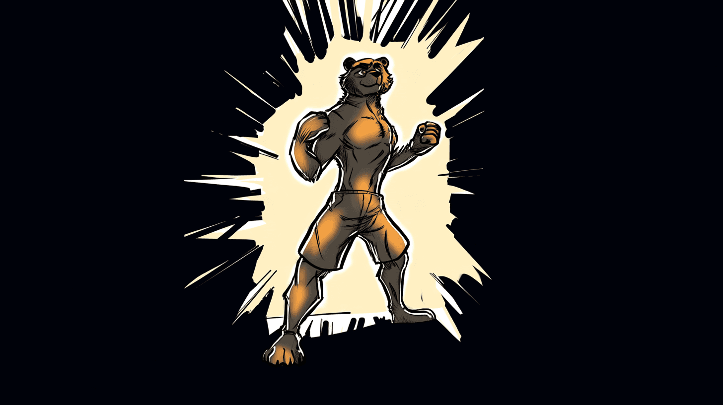 Energetic example — Energetic Bear in Comic Style (1/4)