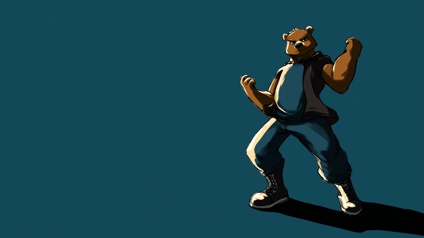 Energetic example — Energetic Bear in Comic Style (2/4)