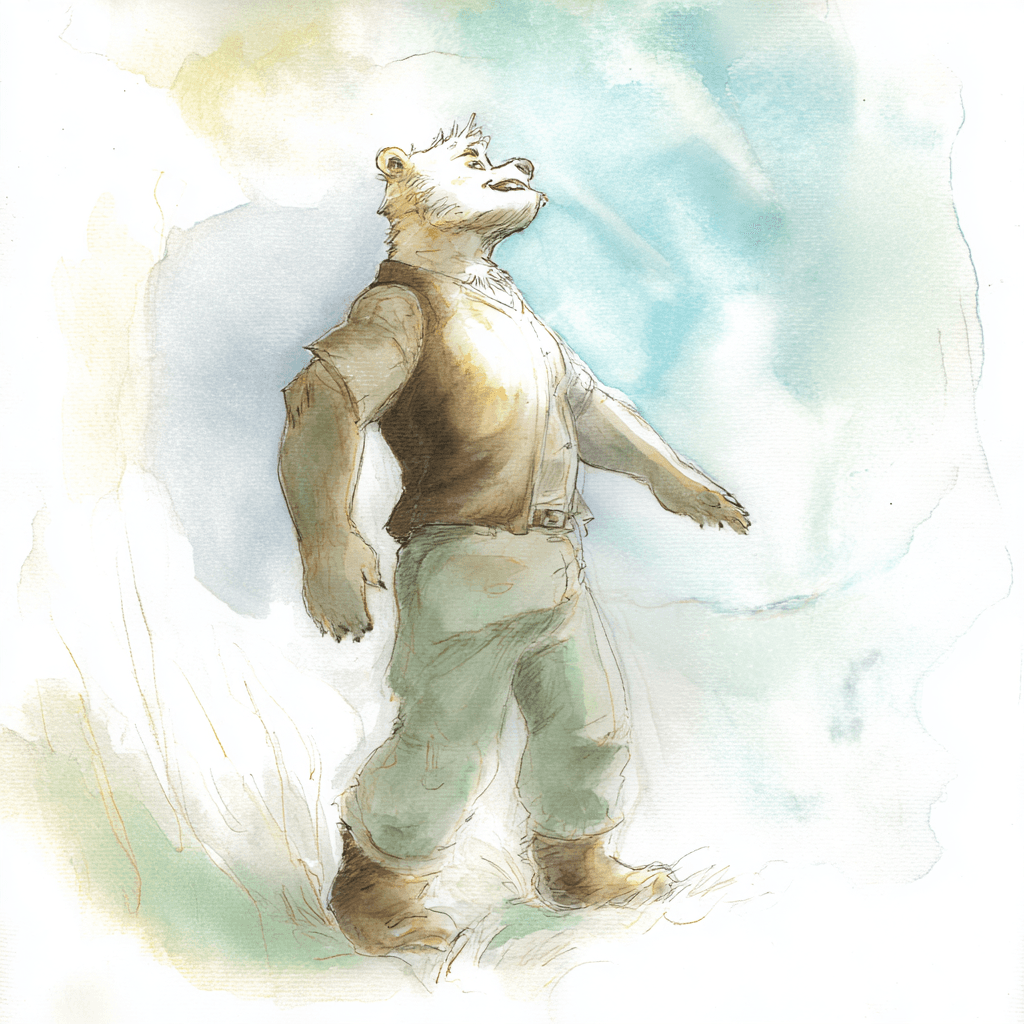 Ethereal example — Ethereal Bear in Watercolor (1/6)