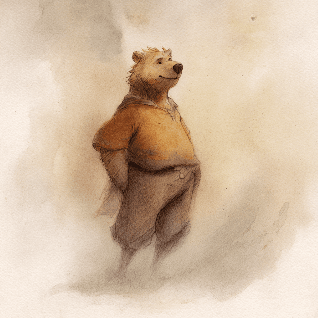Ethereal example — Ethereal Bear in Watercolor (2/6)