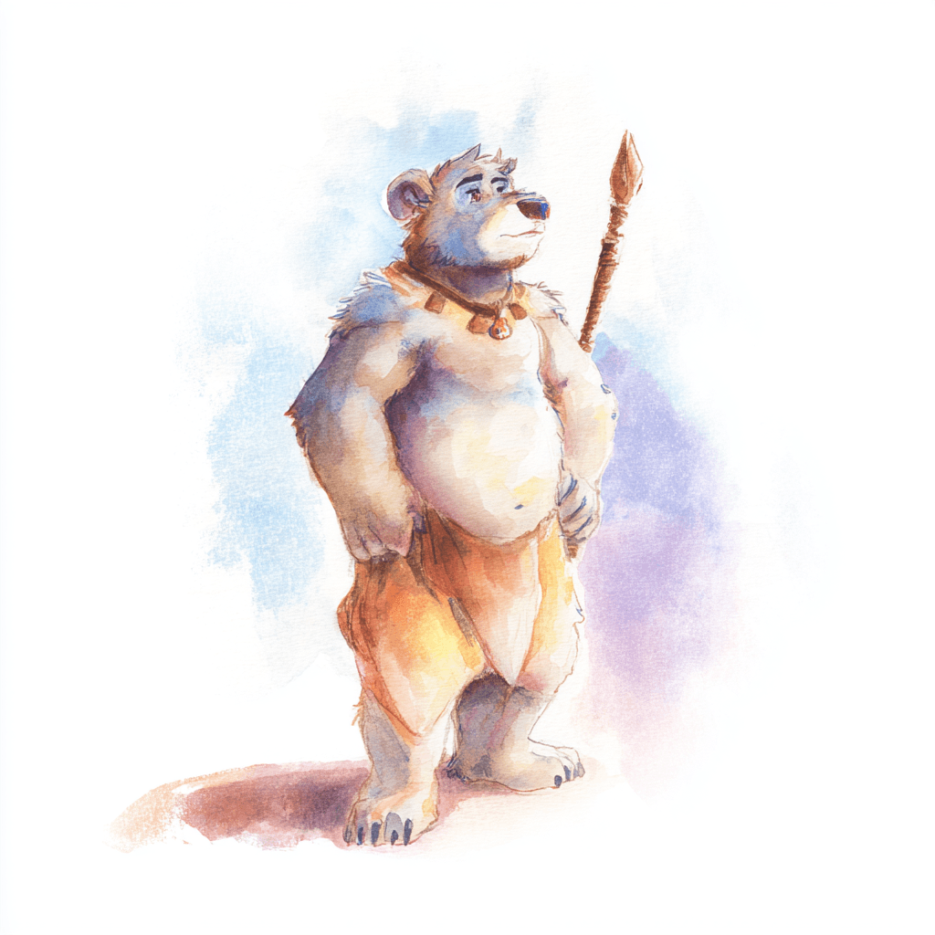 Ethereal example — Ethereal Bear in Watercolor (3/6)