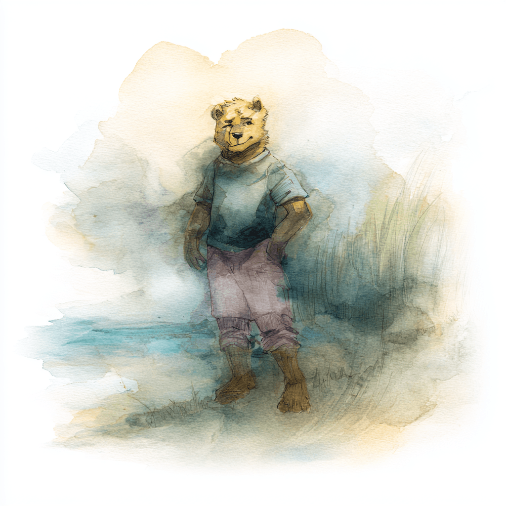 Ethereal example — Ethereal Bear in Watercolor (5/6)
