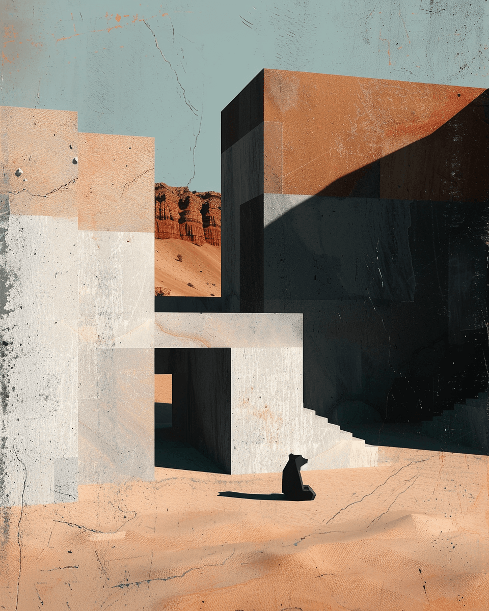 Dusk example — The Sand Remembers in Brutalist Poster (2/4)