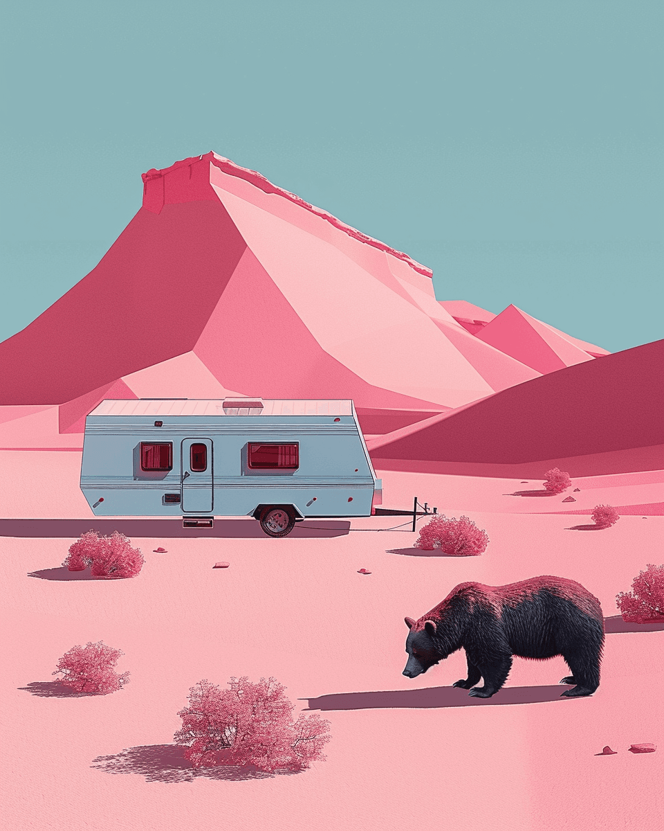 Dusk example — The Sand Remembers in Brutalist Poster (3/4)