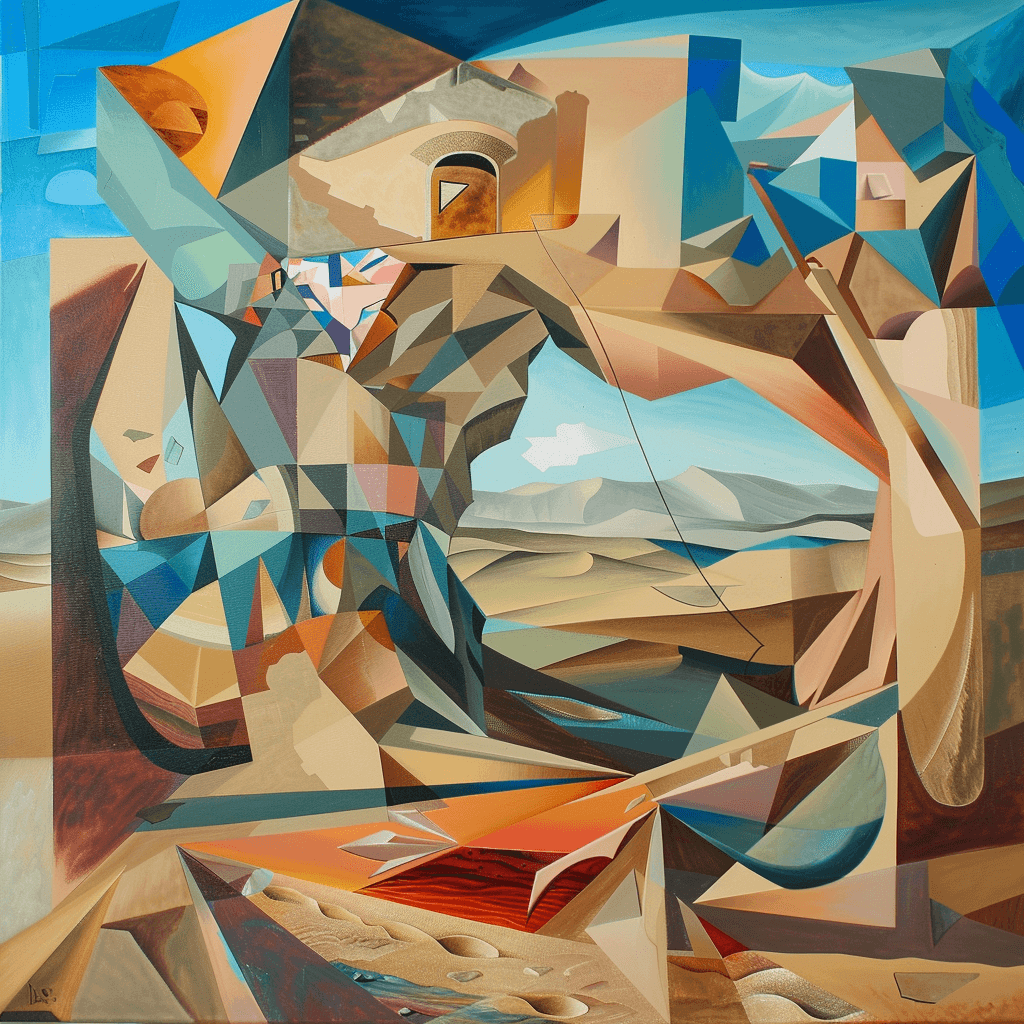 Dusk example — The Sand Remembers in Cubism (1/4)