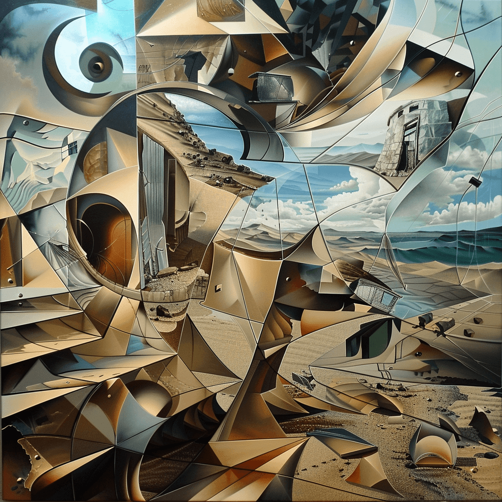 Dusk example — The Sand Remembers in Cubism (3/4)