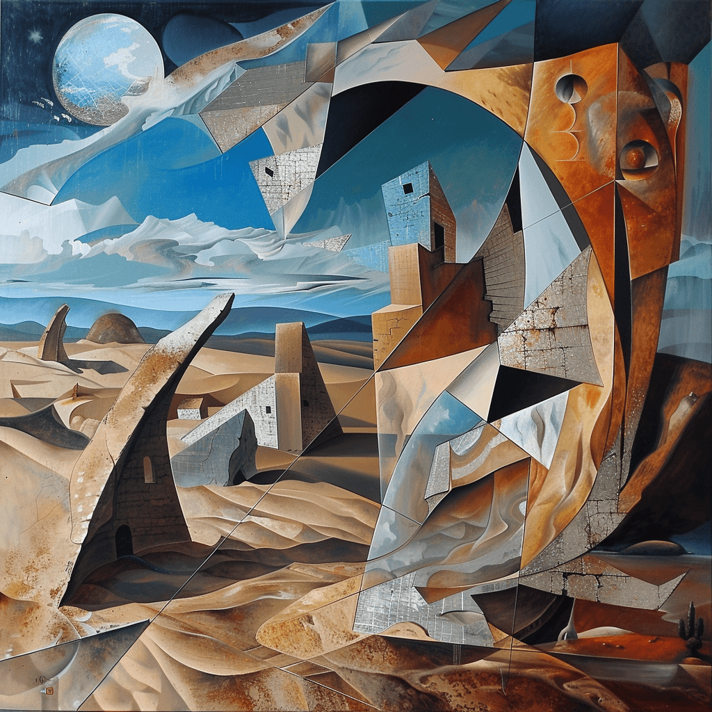 Dusk example — The Sand Remembers in Cubism (4/4)