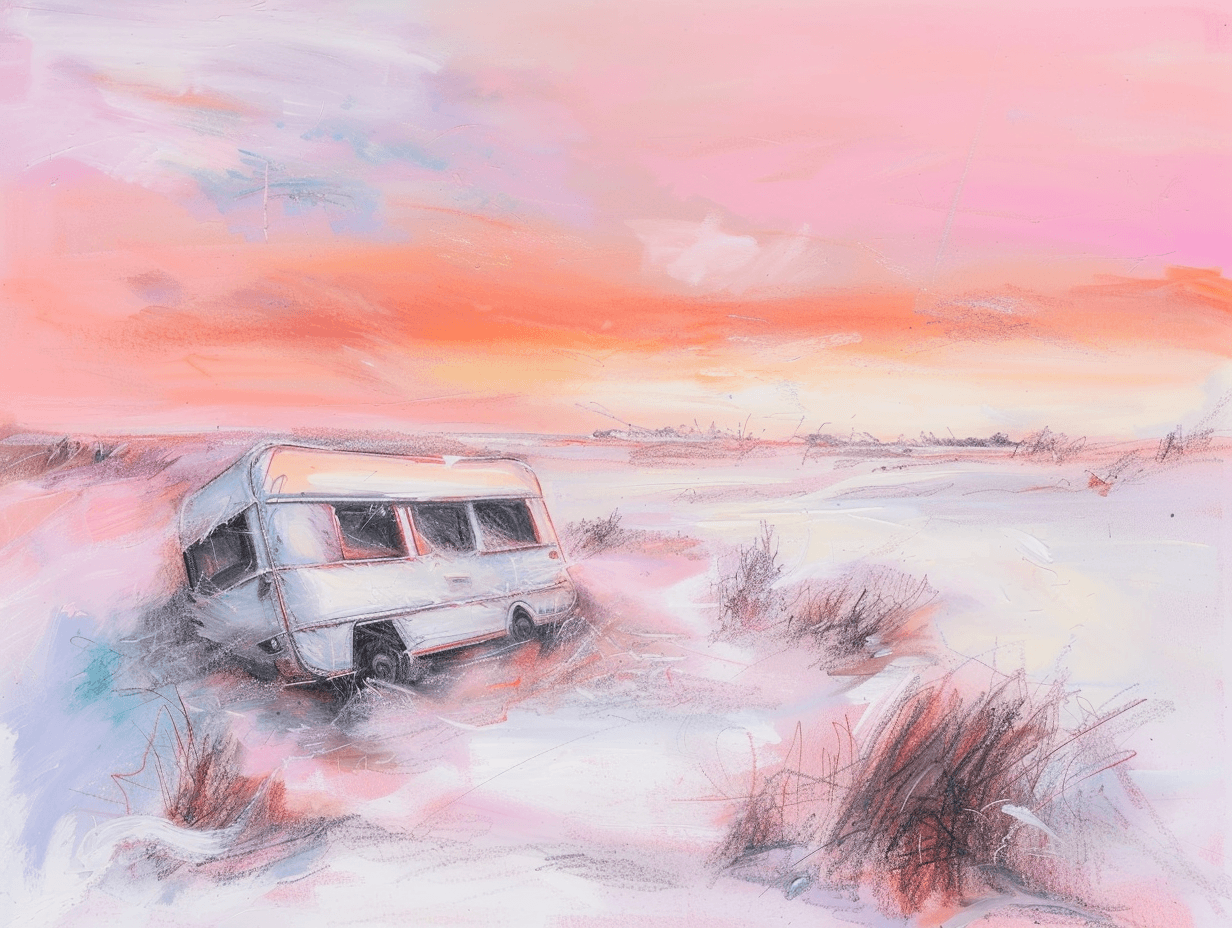 Dusk example — The Sand Remembers in Pastel Chalk (2/3)